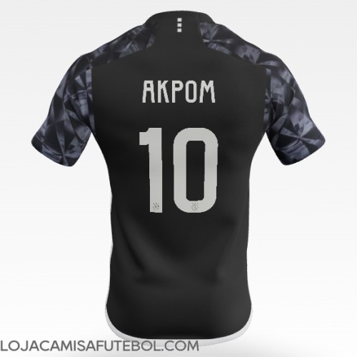 Camisa de Futebol Ajax Chuba Akpom #10 Equipamento Alternativo 2023-24 Manga Curta